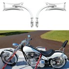 Chrome Motorcycle Rearview Mirrors For American Ironhorse Slamer Texas Chopper