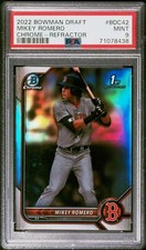 2022 Bowman Draft Mikey Romero Chrome Refractor #BDC42 PSA 9