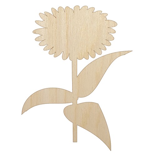 Zinnia Flower Solid Unfinished Wood Shape Piece Cutout for DIY Craft Projects - Bild 1 von 8