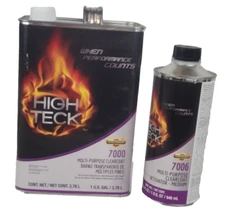 High Teck 7000 Clear Coat Multi-Purpose High Gloss Clear Gallon & Medium Hardenr