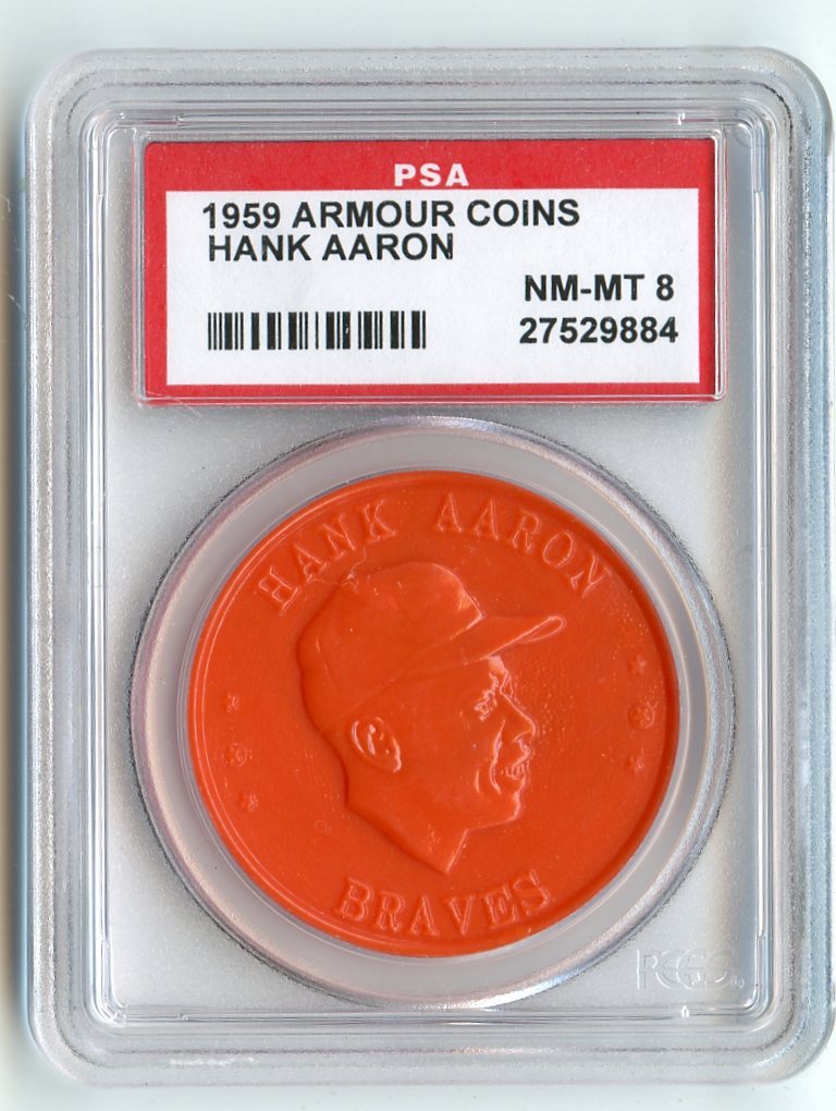 アーロン27594 1959 ARMOUR COINS HANK AARON 