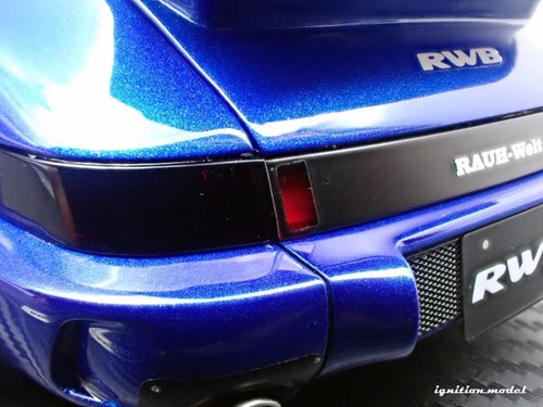 Ignition-Model Porsche 911 964 RWB w/ Whale Tail, Blue Metallic 1:18 IG3635 - Picture 20 of 24