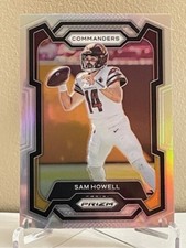 2023 Panini Prizm Sam Howell Silver Prizm #300 Washington Commanders