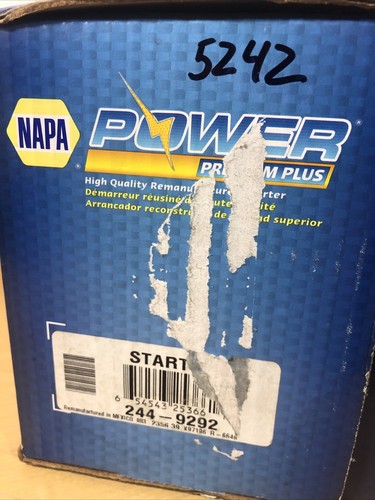 Napa 244-9292 Starter - Remanufactured (5242) - Picture 3 of 10