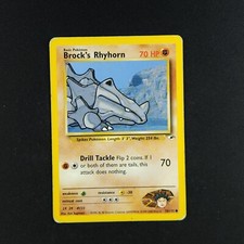 Brock's Rhyhorn 70/132 - Gym Heroes - Pokemon Card