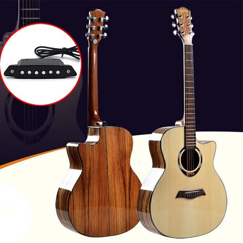 Akustikgitarre Schallloch Magnet Tonabnehmer Humbucker passiv mit Power Jack - Bild 7 von 11