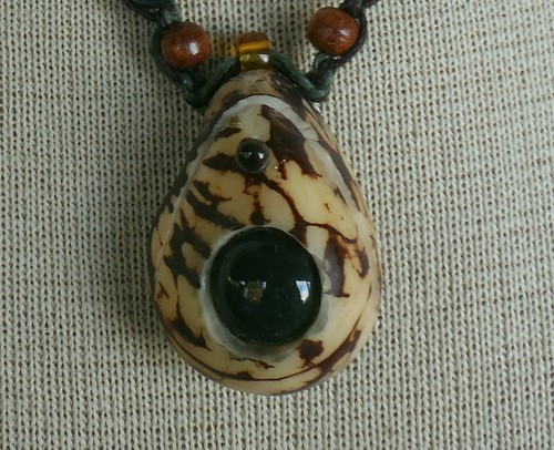Moss Agate Tagua Pill Box Locket Stash Hemp Necklace Tigers Eye Jade Stone Beads - Picture 9 of 12