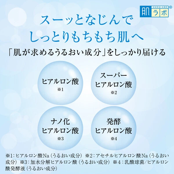 Toner hidratante ácido super hialurônico tipo luz Hada Labo Gokujyun - Imagem 4 de 4