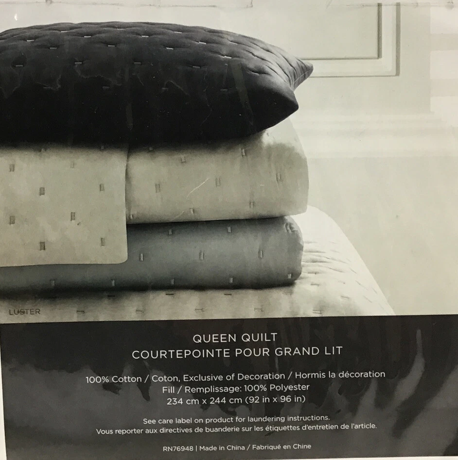 Edredón Vera Wang Queen Courtepointe Pour Grand Lit 92 in X 96 in Foto 4 de 4