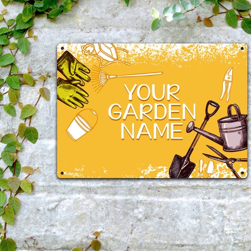 Custom Garden Metal Sign Personalised Gardening Her Planting Flowers Spring S... - Picture 5 of 9