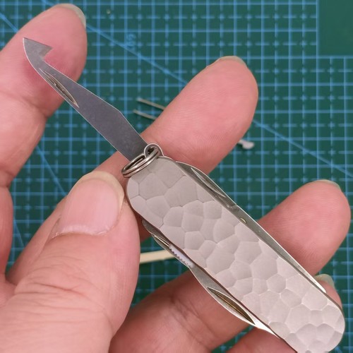 EDC Titanium Pocket Knife Handle Scale for VICTORINOX RAMBLER 0.6225 58mm Knife - Picture 6 of 10