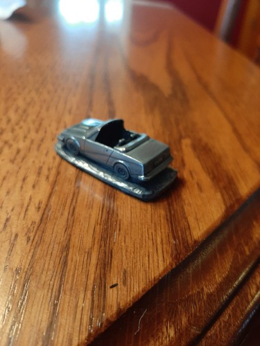 Vintage NIB Autosculpt Pewter Triumph TR 7 Top Down Sports Car & Base with Box - Picture 9 of 12