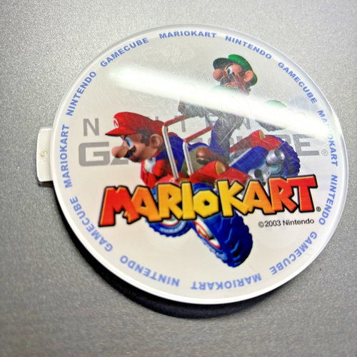 Placa Oficial Nintendo Club Mario Kart Doble Tablero GameCube Joya Usada - Imagen 4 de 5