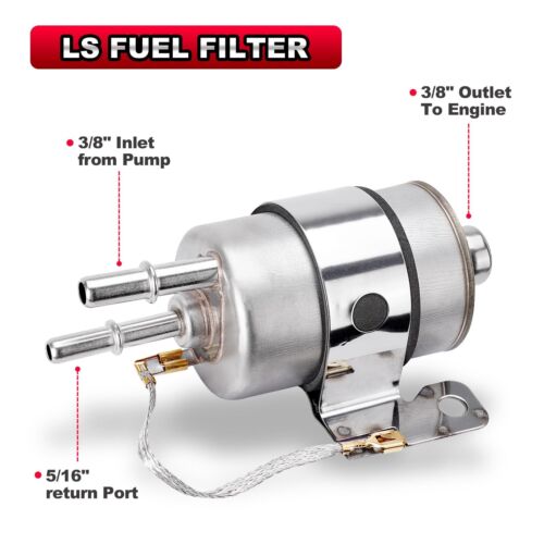 25Ft 3/8'' LS SWAP Fuel Injection Line Kit Complete Conversion EFI FI Fittings - Picture 2 of 7