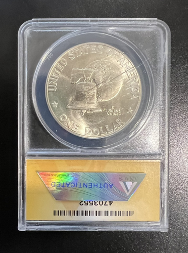 1776-1976-S | Dollaro Argento Bicentenario | ANACS MS67 | Finitura Bianco Scoppio - Foto 2 di 2