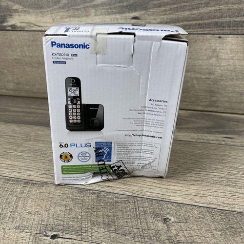NEW- Panasonic Cordless Phone Extended Phone Range KX-TGD510B - Zdjęcie 4 z 6