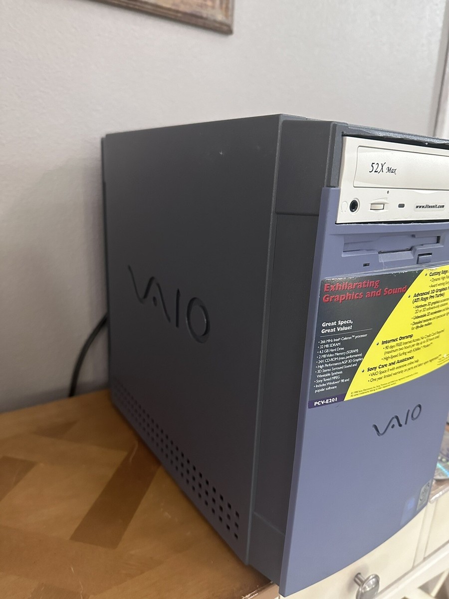 Sony Vaio PVC-E201 Gaming Computer W/Manual And CD's Tested Sony Vaio PVC-E201 Gaming Computer W/Manual And CD's Tested