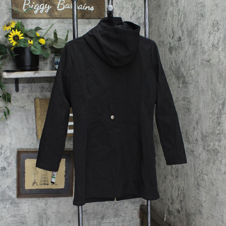 Guess Womens Belted Softshell Jacket with Hood 16710941b64ffa Deep