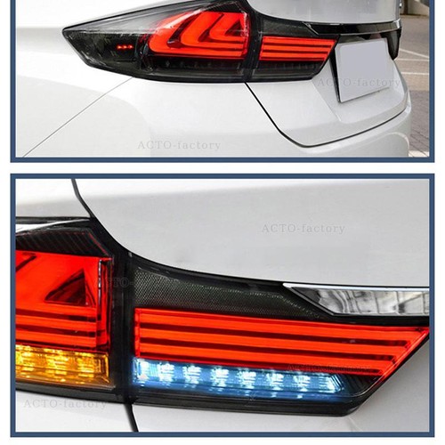 For Honda City 2014-2017 Car LED Taillight Assembly Turn Signal Rear Brake Light - Picture 16 of 18