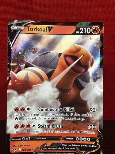 Torkoal V 024/202 Swsh01: Sword & Shield Holo - Picture 1 of 2