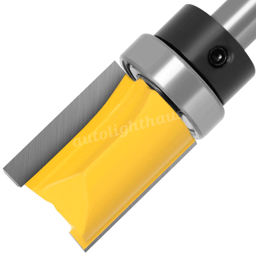 4 piezas 6,35 mm 1/4" fresa al ras con vástago madera fresa router broca fresa superior - Imagen 3 de 4