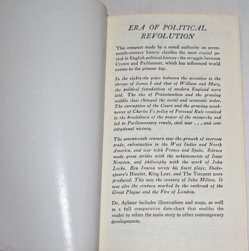 A Short History of 17Th Century England 1603-1689 by G.E. Aylmer - Bild 6 von 11
