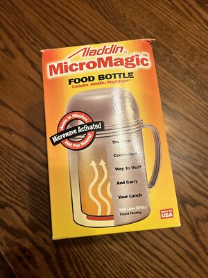 Aladdin Micro Magic Hot Food Bottle Thermos 17 Oz. Camping-fishing ...