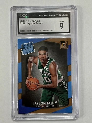 2017-18 Panini Donruss - Rated Rookies #198 Jayson Tatum (RC) CGC 9 Mint Celtics