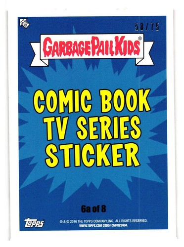 2016 GARBAGE PAIL KIDS SERIES 2 PRIME SLIME TRASHY TV PICK YOUR CARD BLOODY RED - Picture 16 of 323