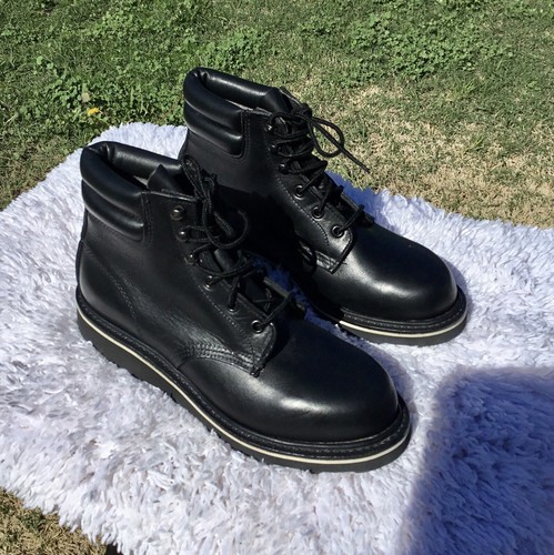 Red Wing 1606 Black Soft Toe Boots Size 8D NOS Vintage Customized 🇺🇸 - Picture 1 of 11