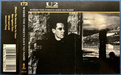 U2 WHERE THE STREETS HAVE NO NAME Cassette CIS340 **NEAR MINT CONDITION** 1987 - Picture 8 of 9