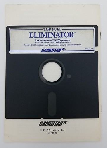 Top Fuel Eliminator (Commodore 64, 1987) Gamestar C64 TESTED - Picture 2 of 4