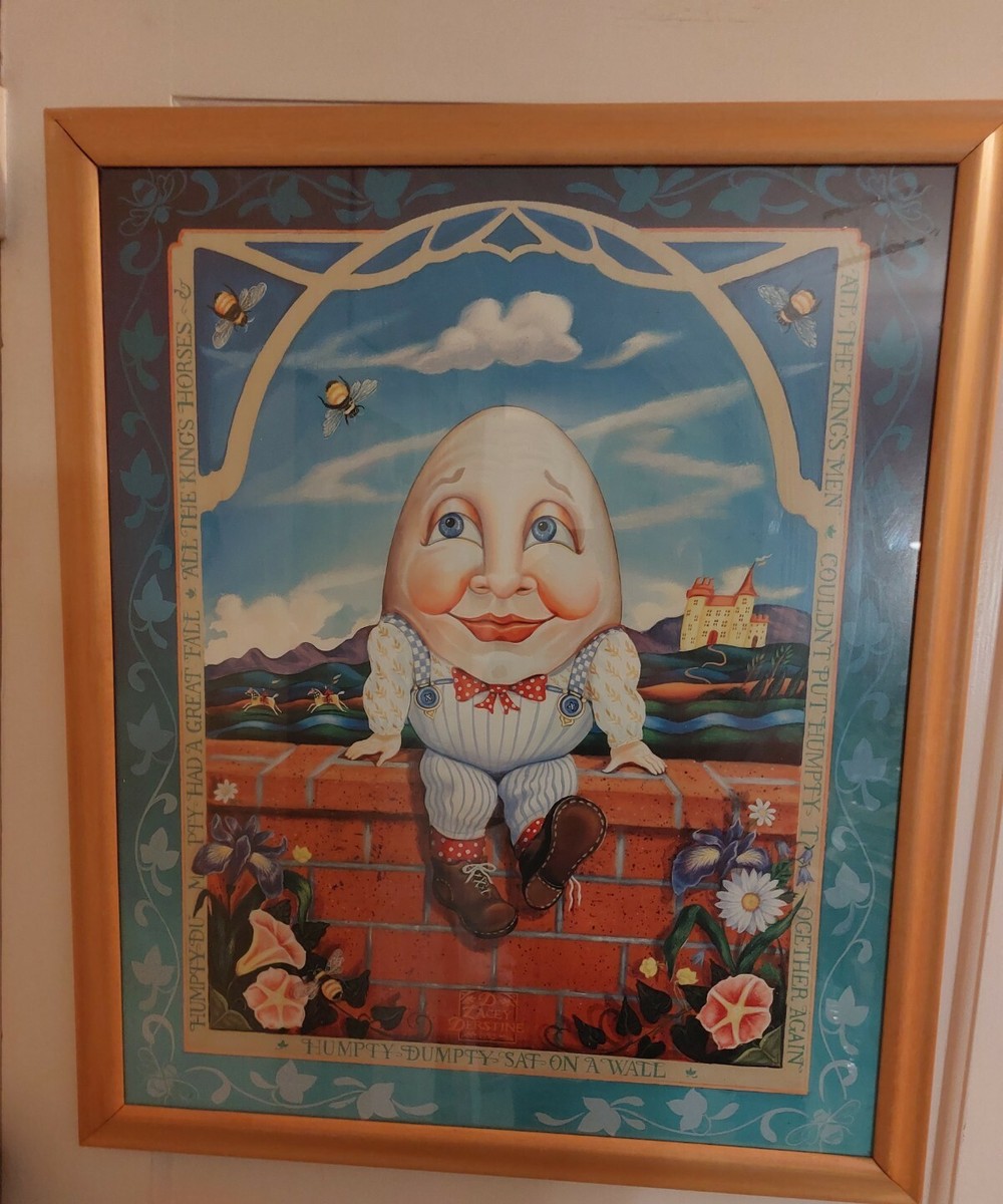 版画 HUMPTY DUMPTY 版画 HUMPTY DUMPTY Digital Image Alice in Wonderland Humpty Dumpty