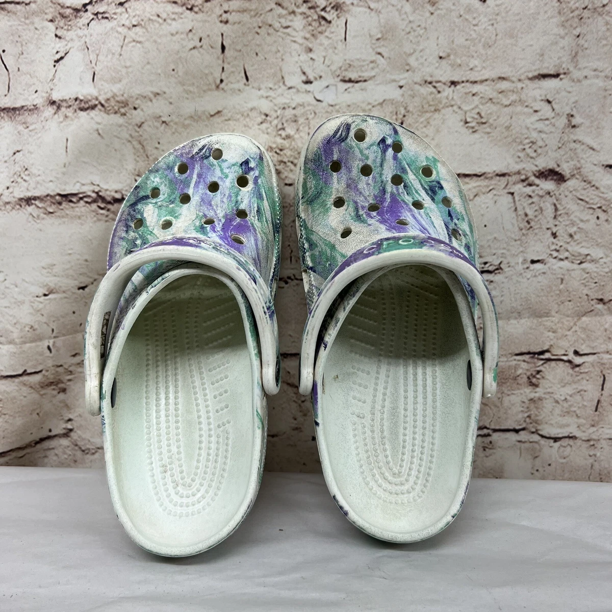 Purple crocs shop kids