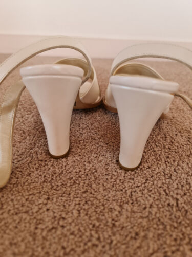 Shoes heels white Tony Bianco 'Bianca Rizzi' Aus size 6.5 leather vintage - Picture 10 of 17
