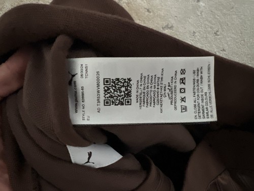 Chaqueta deportiva Puma Mmq T7 cremallera completa M para hombre marrón informal atlética | Usada dos veces en muy buena condición - Imagen 9 de 19