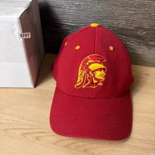 USC Trojans Hat Cap Fitted Small Red Alt Logo Southern California Zephyr - Picture 9 of 9
