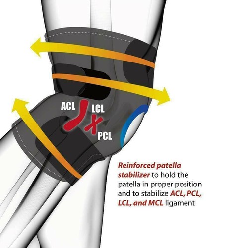 Knee Brace NHS Use Adjustable Belt Support Neoprene Patella Stabilising Strap UK - Picture 3 of 6