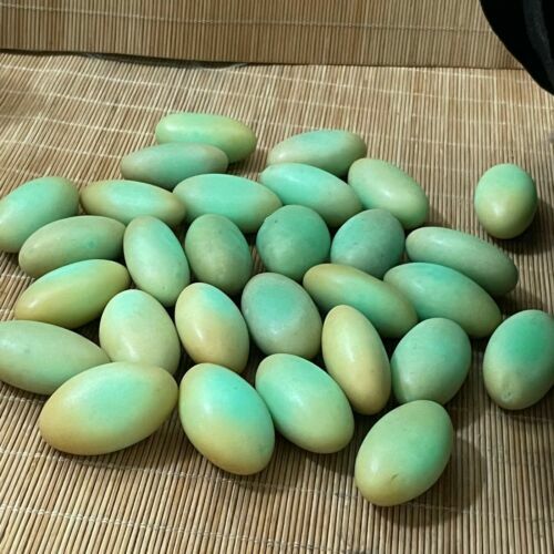 1kg Glow In The Dark Tibetan Wealth God Ancient Luminous Egg Old Dzi Bead - Picture 9 of 9