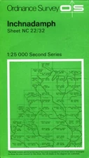 1969 vintage OS Ordnance Survey 1:25,000 Second Series NC 22/32 Inchnadamph