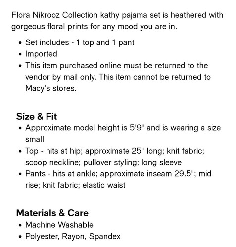 Flora Nikrooz Kathy Black2-Piece Pajama Set Short Sleeve Top XXL NEW FREE SHIP! - Picture 2 of 3