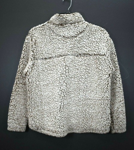 Cuddly Sherpa Girls Gray Long Sleeve 1/4 Zip Casual Pullover Sweatshirt 14/16 - Picture 2 of 7