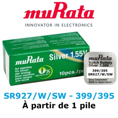 Pile SR927SW SR927W SR927 395 399 MURATA ex SONY