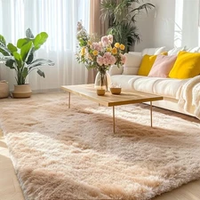 Kid Friendly Shaggy Rugs Soft Fluffy Shag Area Rug Living Room Bedroom Carpet US