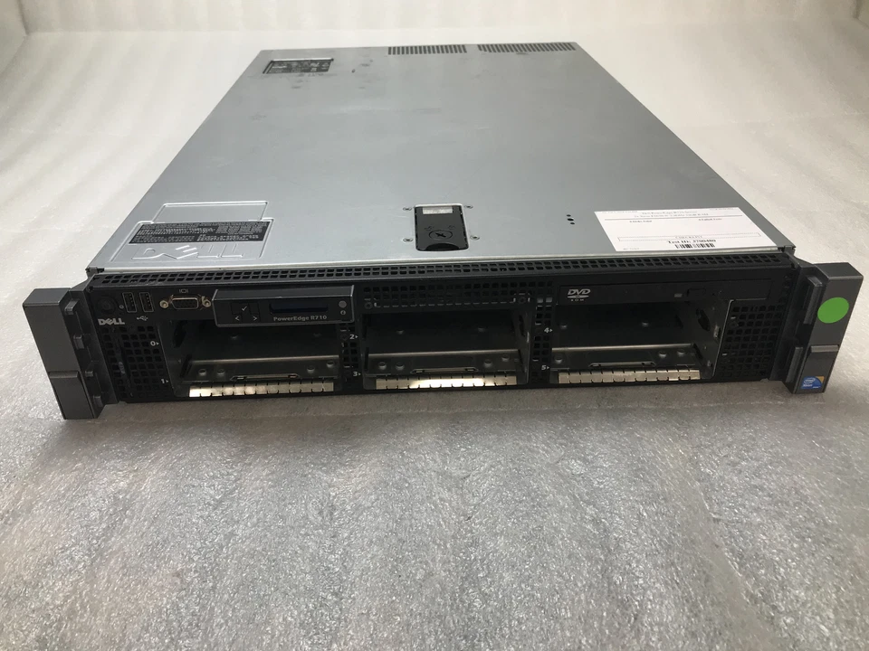 Dell PowerEdge R710 2U Server 2x Xeon E5620 @ 2.4Ghz 8 Cores 32GB RAM NO HDDs - Image 2 of 4
