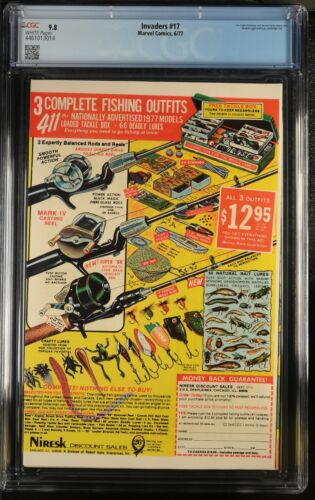 Invaders 17 CGC 9.8 WP 6/77 Marvel Comics Hitler app NEW SLAB! ๐ฅ๐ฅ๐ฅ - Picture 2 of 2
