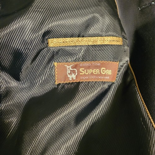 Cianni Cellini Black Blazer 100% Wool Mens 42s Sport Coat Jacket - Picture 2 of 6