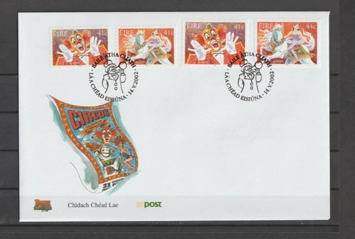 Ireland 2002 Europa circus FDC . note fdc is sealed