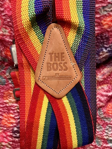 Liar's Brand Vintage Suspenders 🌈 Rainbow 🌈 1992 New - Picture 2 of 10