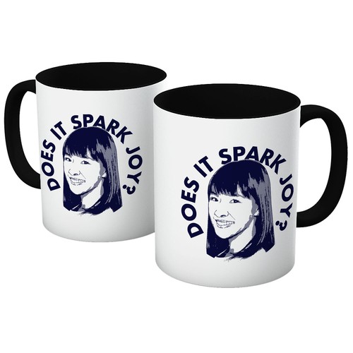 Marie Kondo Does It Spark Joy? Tidying Up Mug Cup All Colours Coffee Tea - Picture 2 of 12
